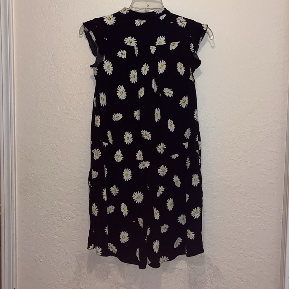 Kate Spade Black Daisy Dot Crepe Romper - Picture 8 of 16